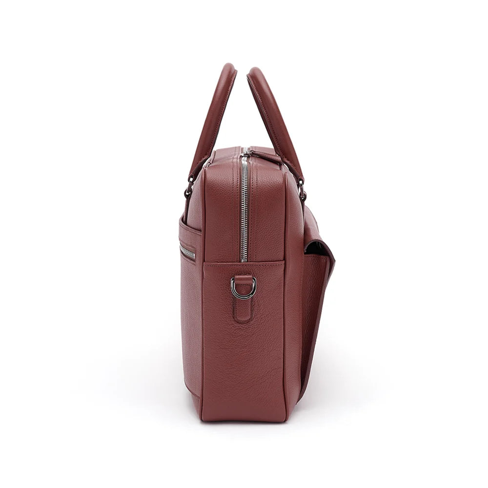 Beaufort Briefcase ~ Conker Brown