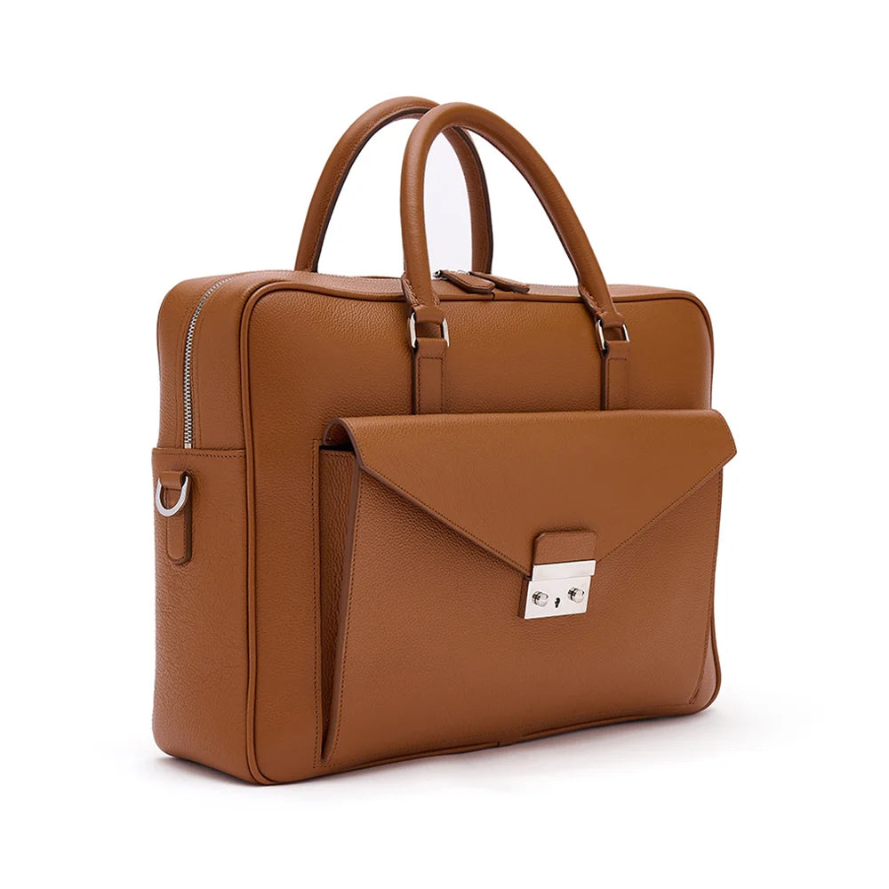 Beaufort Briefcase ~ Tan