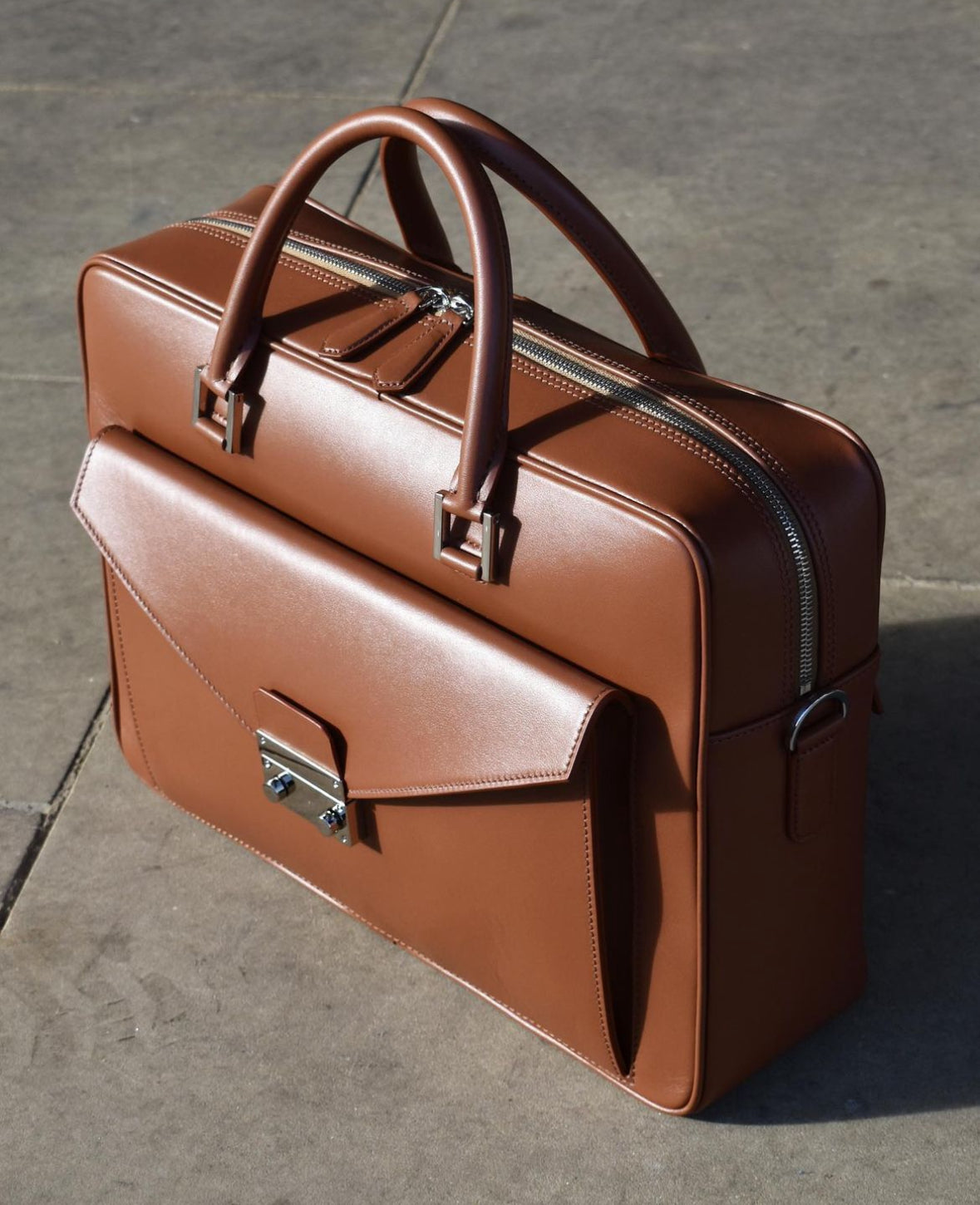 Beaufort Briefcase ~ Tan