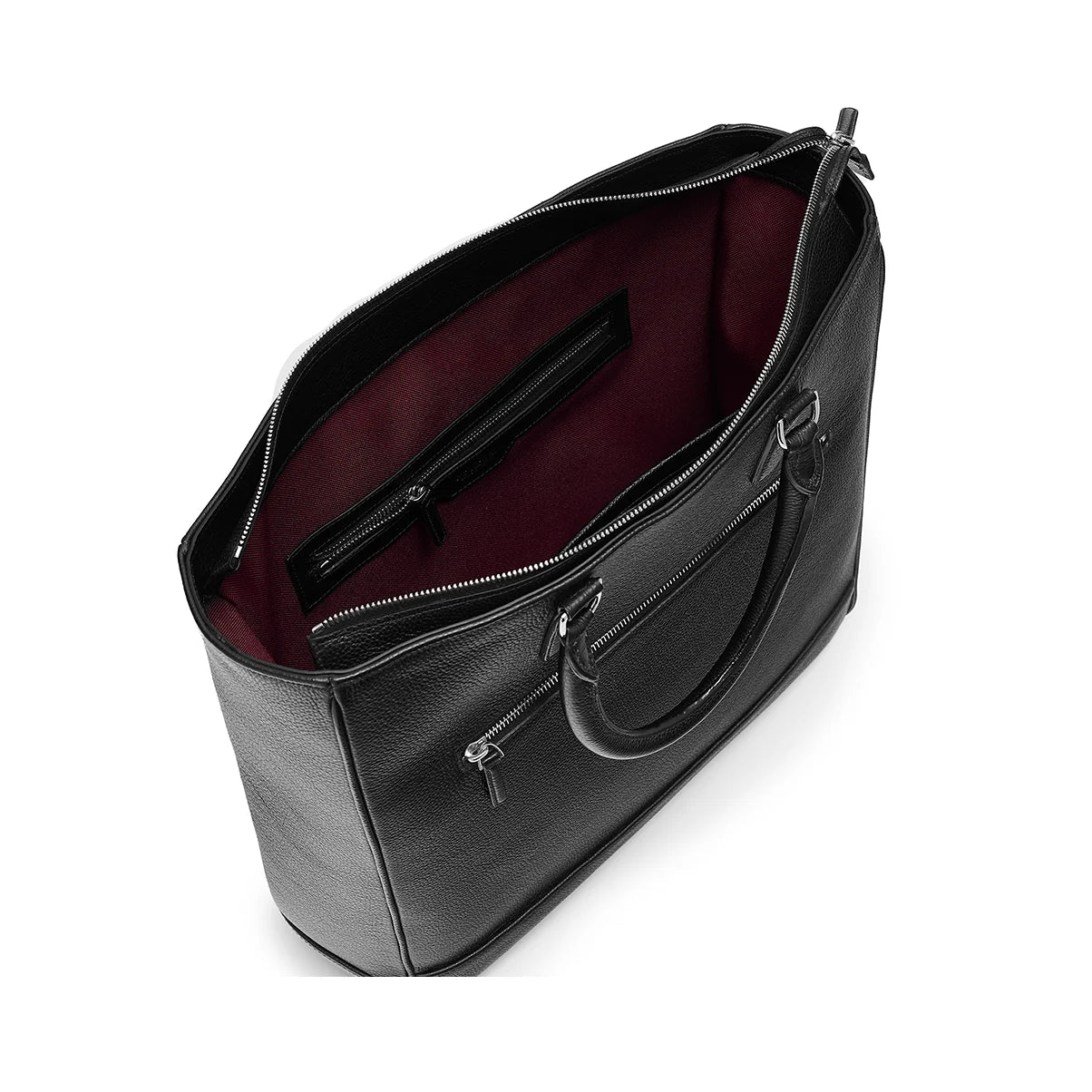 The Onslow Tote ~ Black Leather