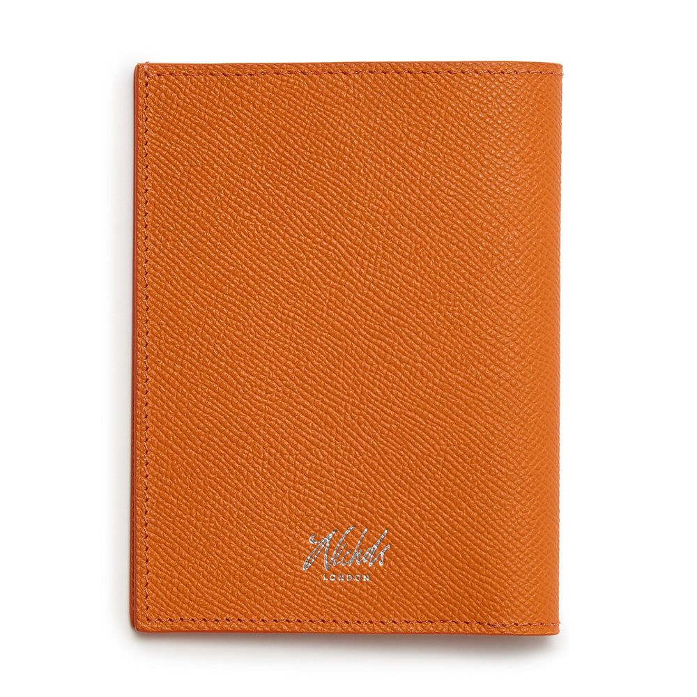 Passport Cover ~ Orange Epsom