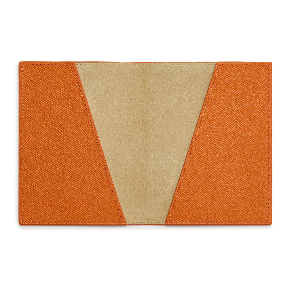 Passport Cover ~ Orange Epsom
