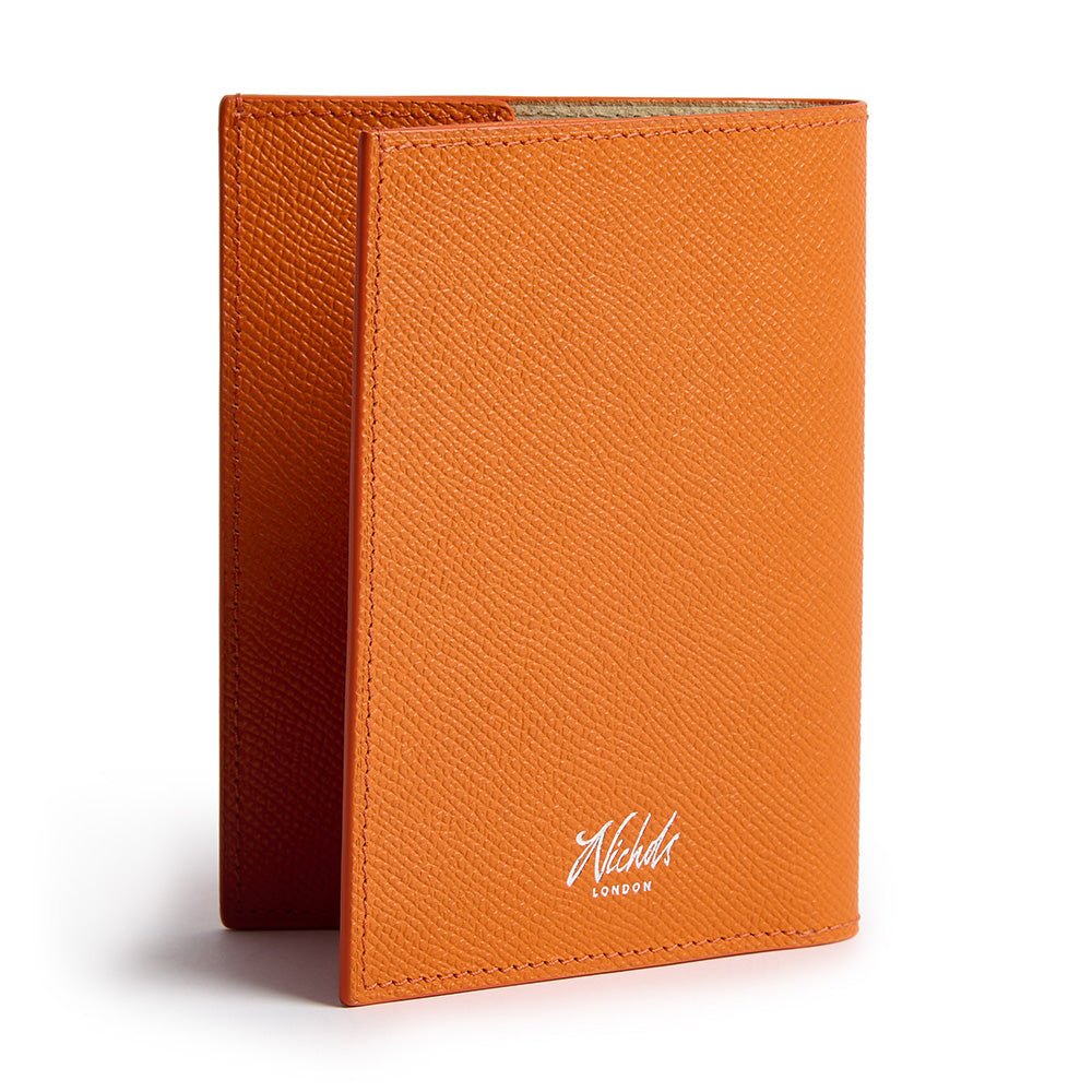 Passport Cover ~ Orange Epsom