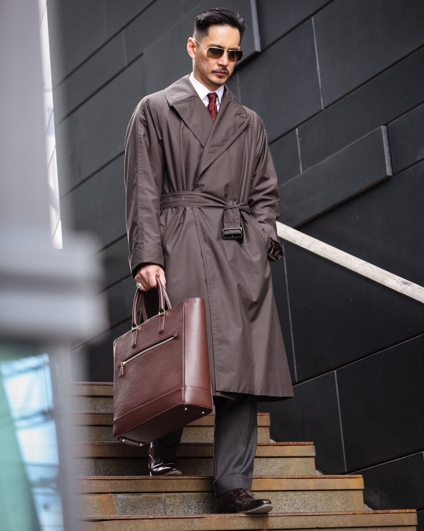 The Onslow Tote ~ Brown Suede