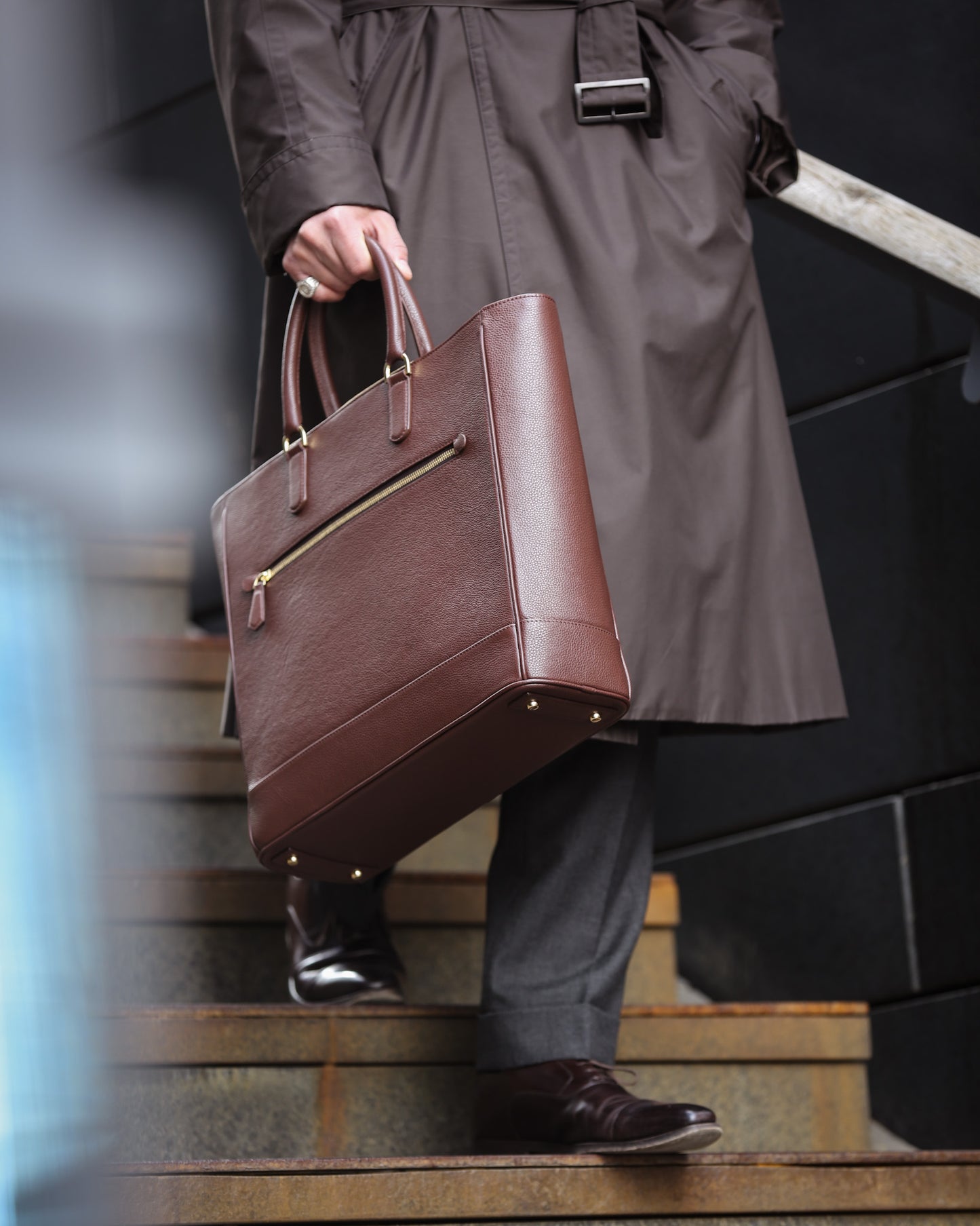 The Onslow Tote ~ Brown Suede