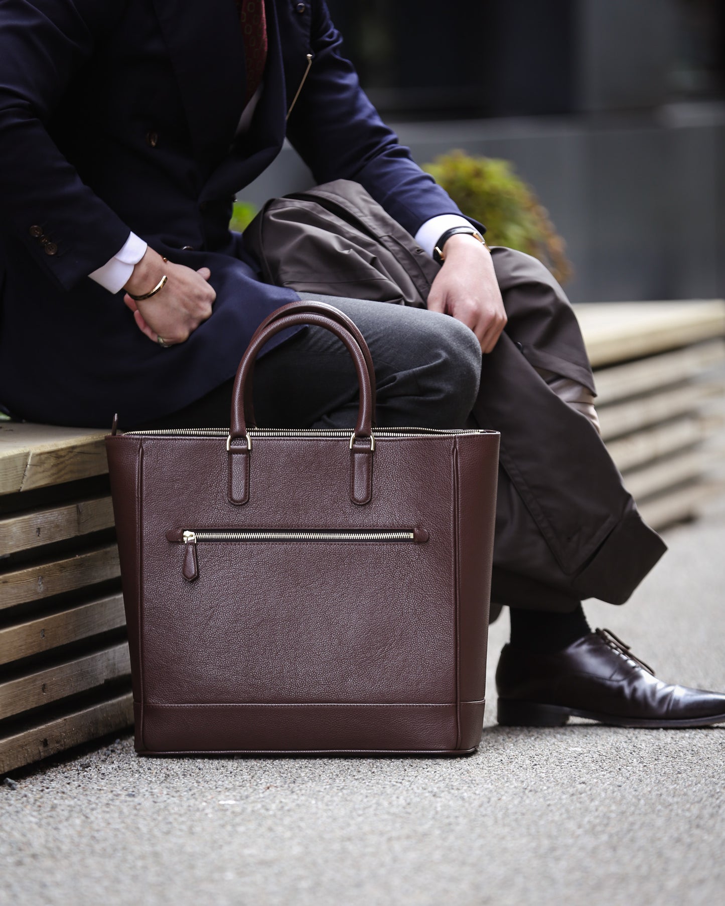 The Onslow Tote ~ Brown Suede