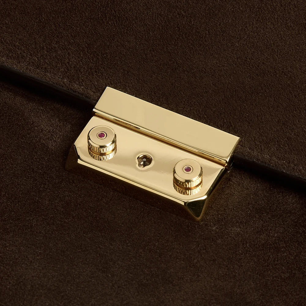 Carlyle Portfolio ~ Dark Brown English Suede
