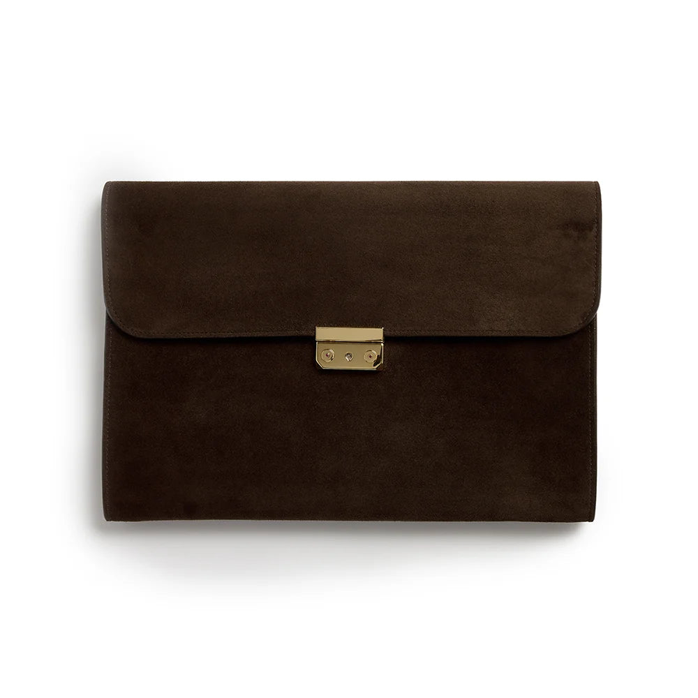 Carlyle Portfolio ~ Dark Brown English Suede