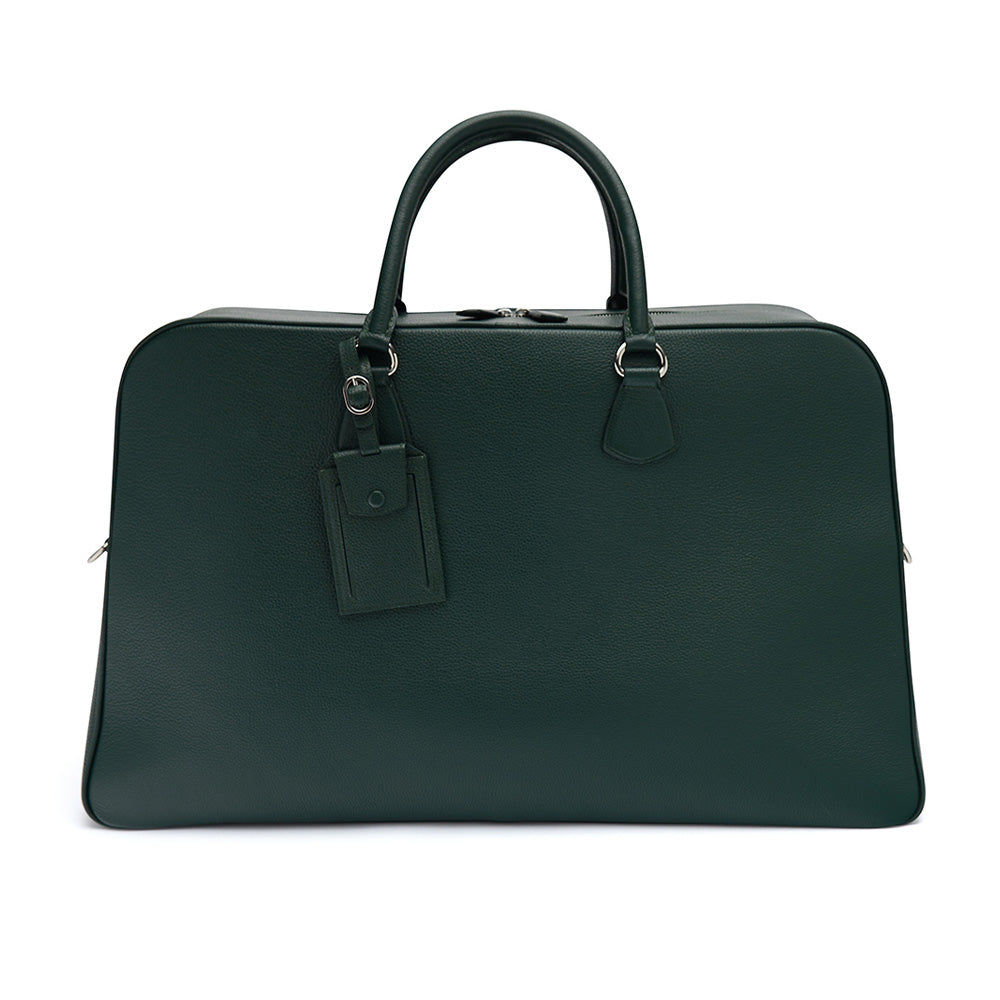 Weekend Bomber Bag ~ Black Leather