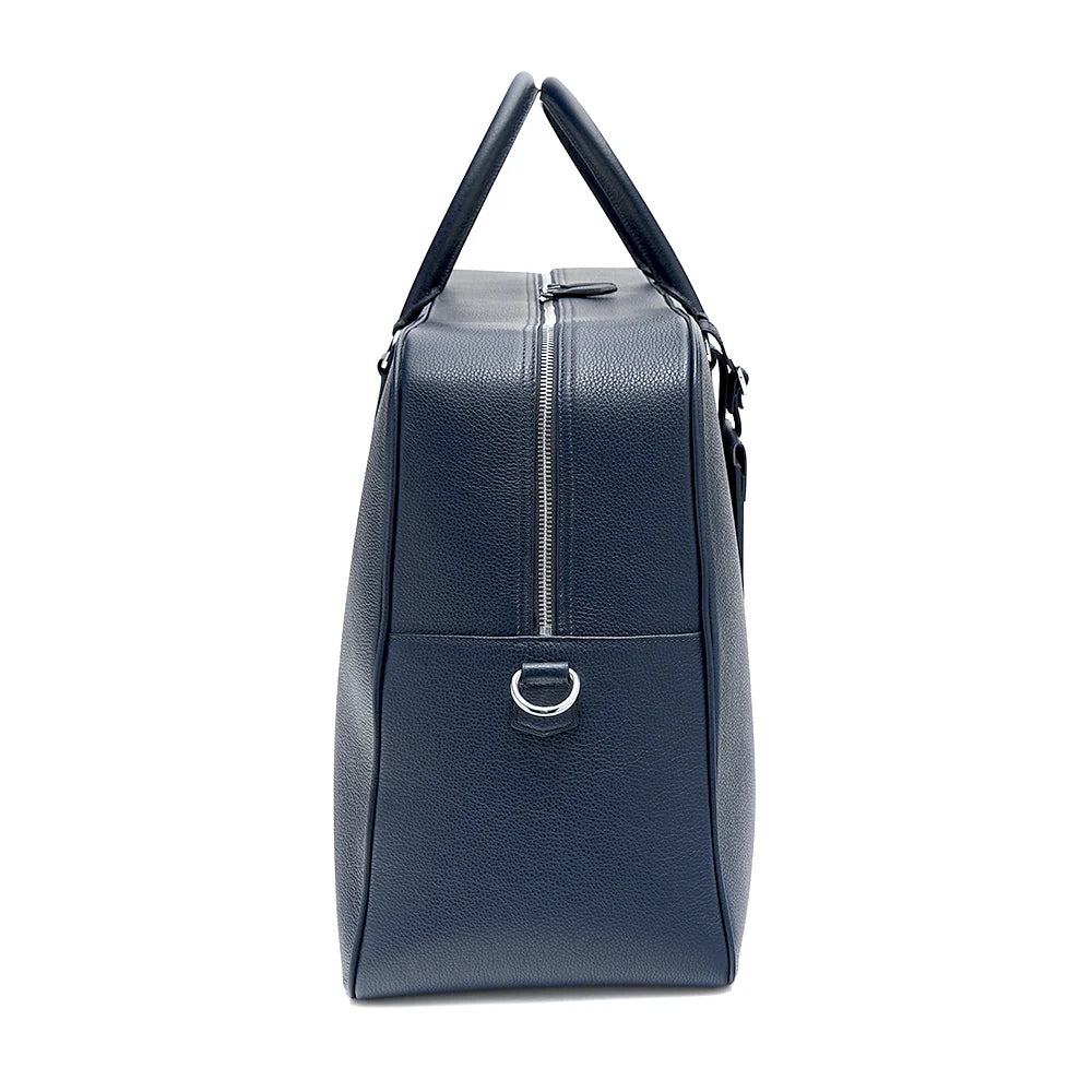 Weekend Bomber Bag ~ Navy Leather