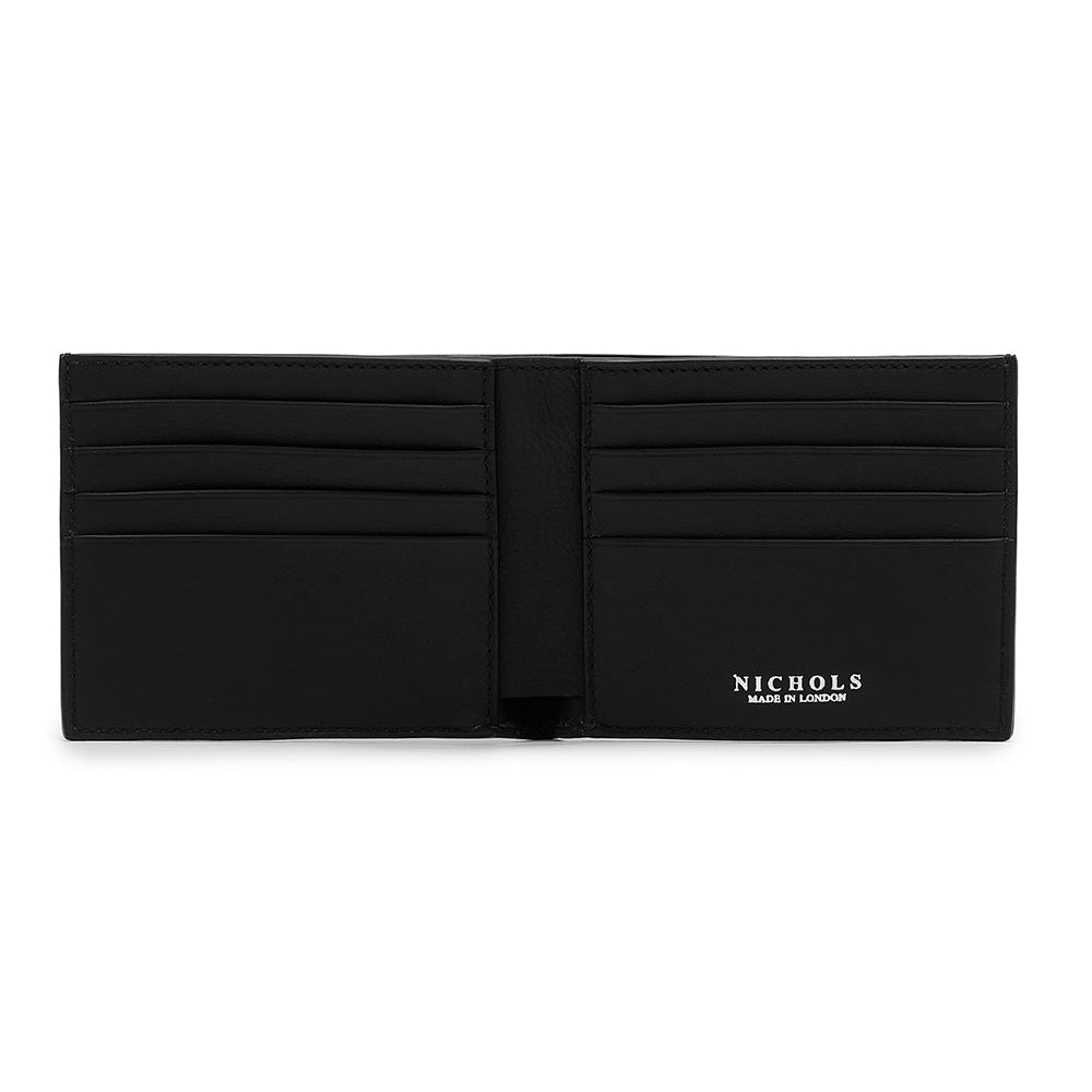 Hatch-Grained Wild Deer Billfold Wallet ~ Black