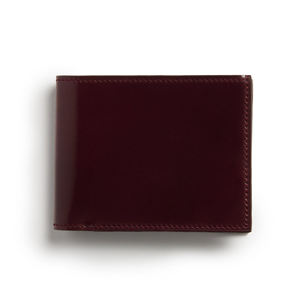 Cordovan Billfold Wallet ~ Burgundy
