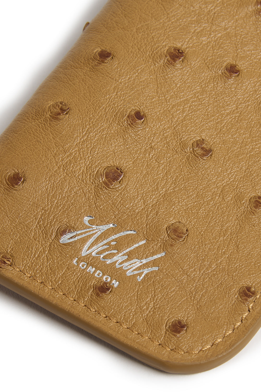 Spectacles Sleeve ~ Mustard Ostrich