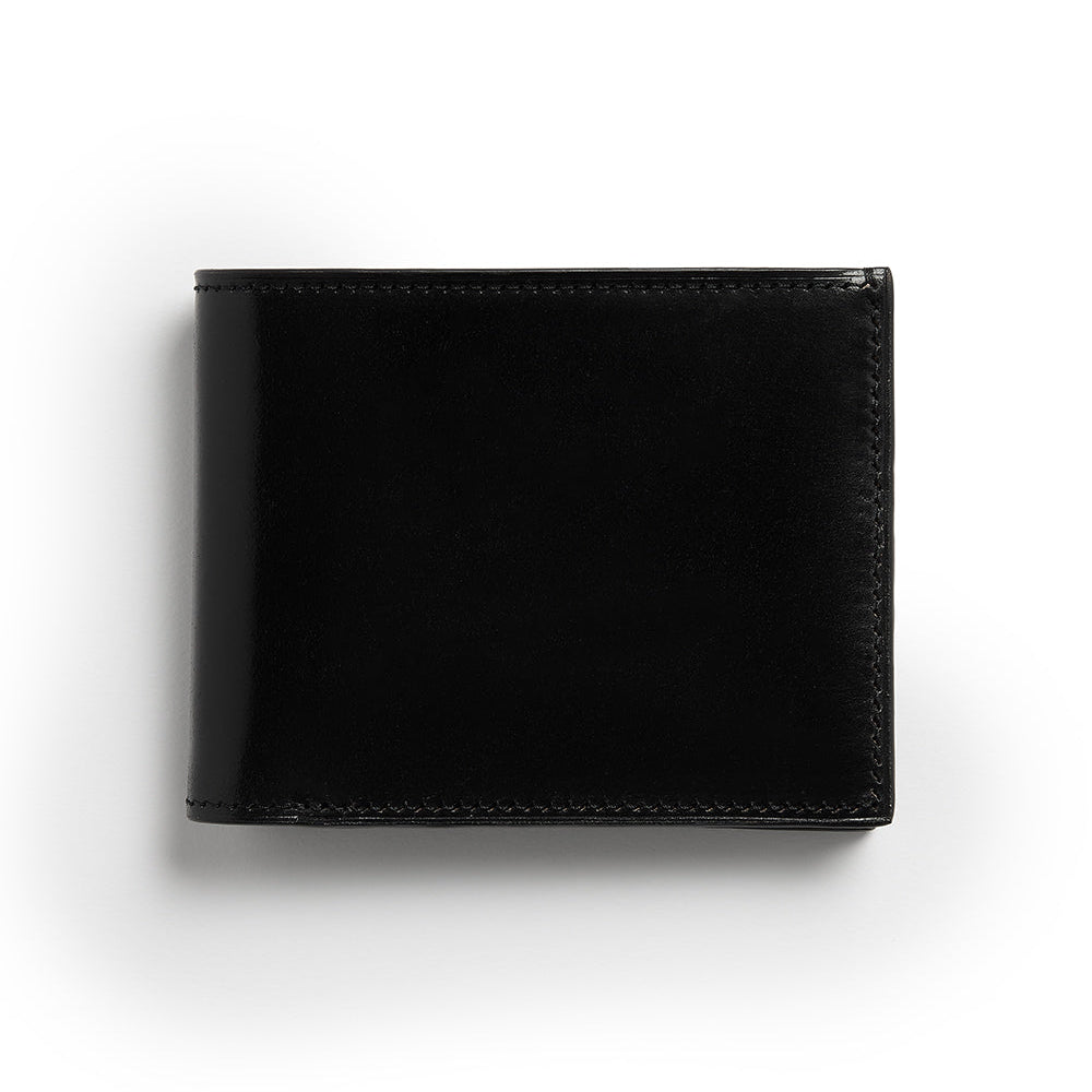 Cordovan Billfold Wallet ~ Black