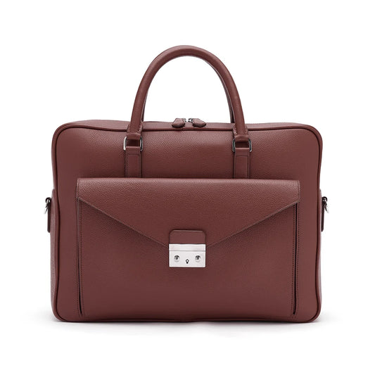 Beaufort Briefcase ~ Conker Brown