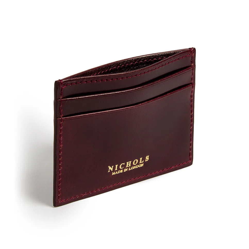 Cordovan Card Slip ~ Burgundy