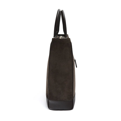 The Onslow Tote ~ Brown Suede