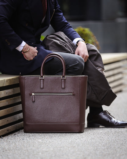 The Onslow Tote ~ Brown Suede