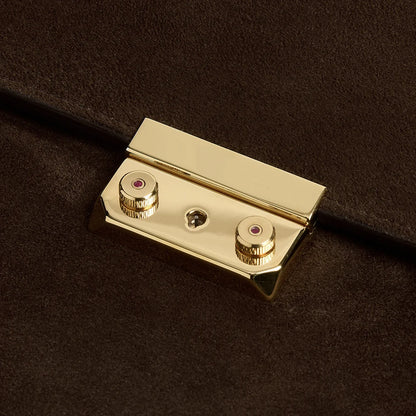 Carlyle Portfolio ~ Dark Brown English Suede
