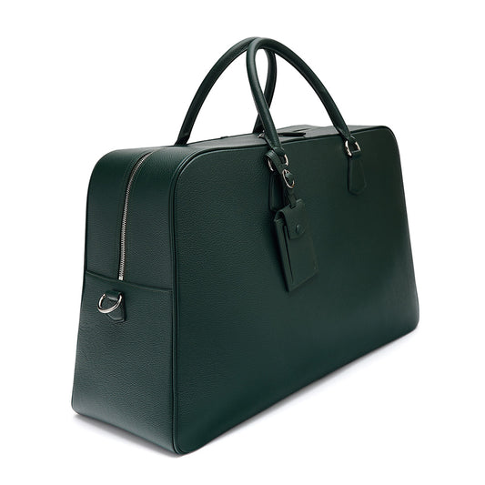 Weekend Bomber Bag ~ Black Leather