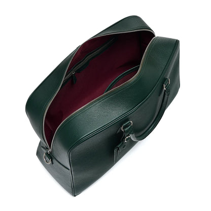 Weekend Bomber Bag ~ Black Leather