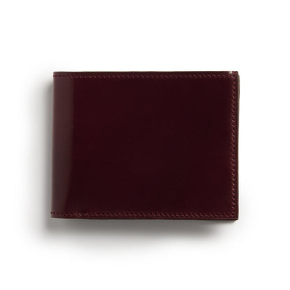 Cordovan Billfold Wallet ~ Burgundy