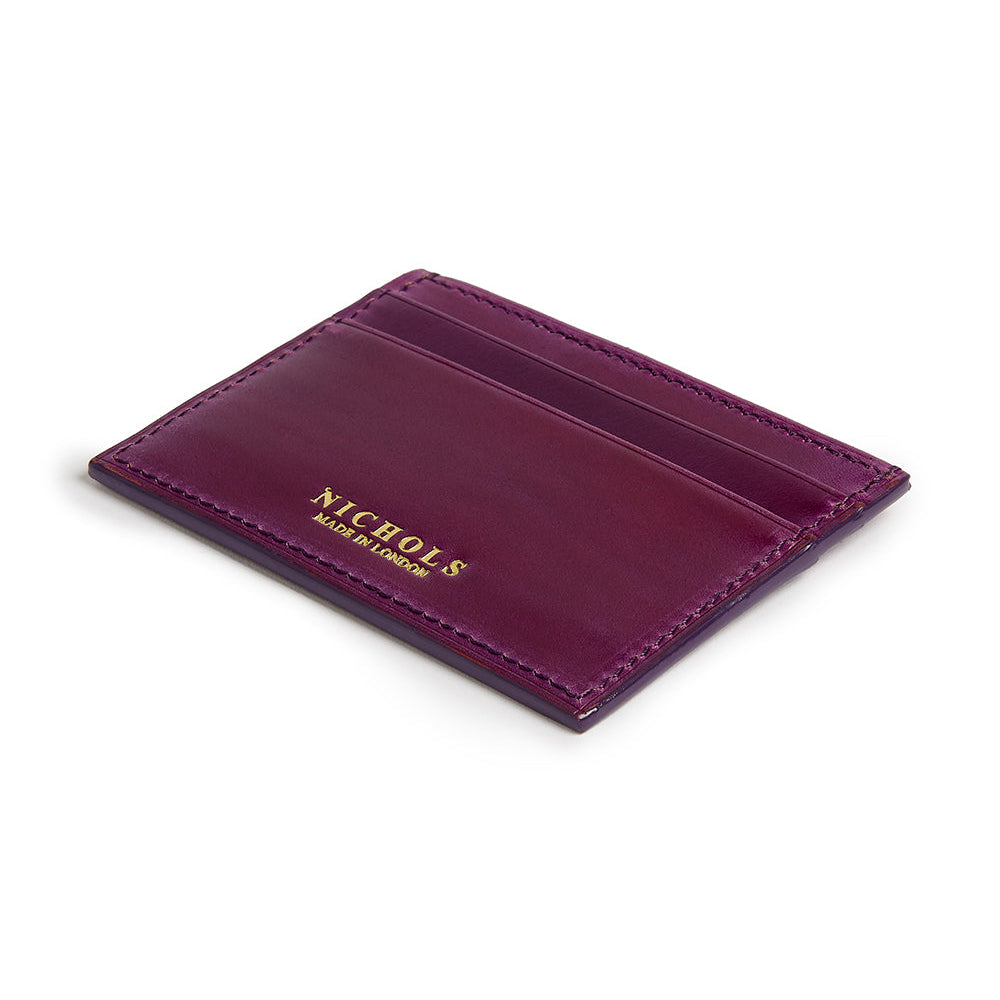 Cordovan Card Slip ~ Eggplant