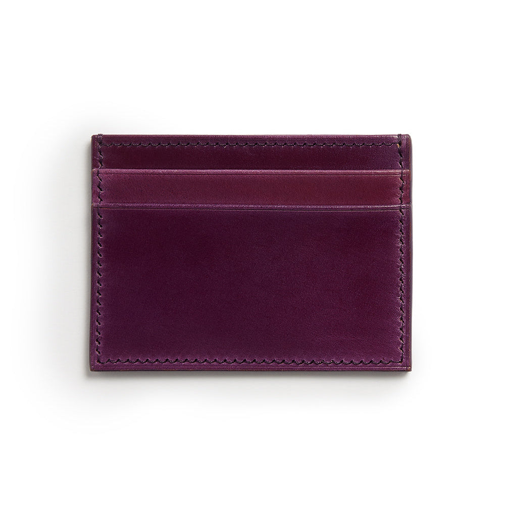 Cordovan Card Slip ~ Eggplant