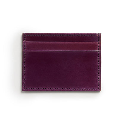 Cordovan Card Slip ~ Eggplant