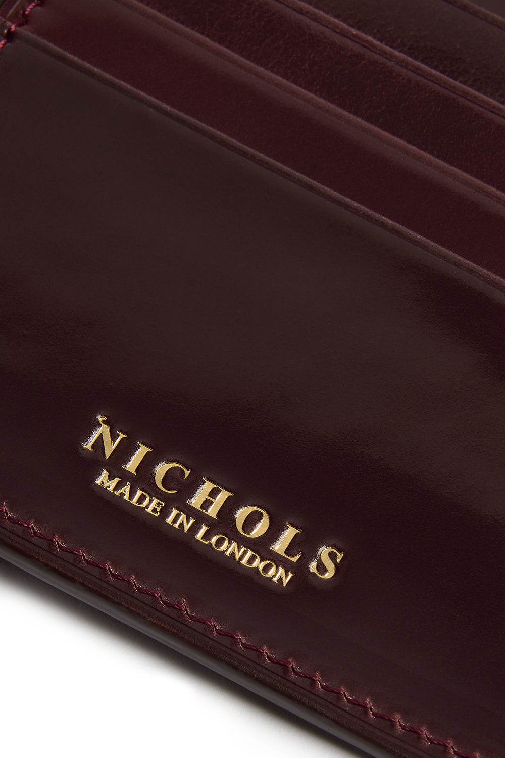 Cordovan Card Slip ~ Burgundy