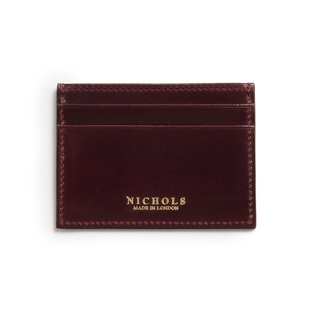Cordovan Card Slip ~ Burgundy