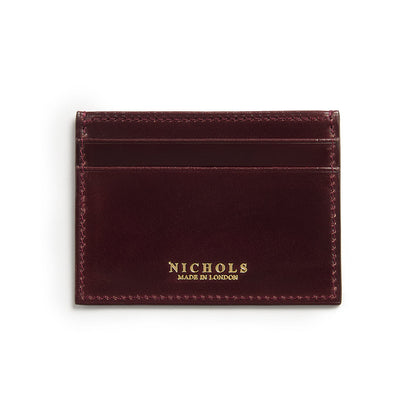 Cordovan Card Slip ~ Burgundy