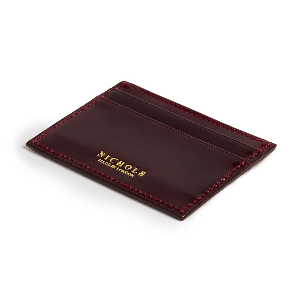 Cordovan Card Slip ~ Burgundy