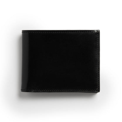 Cordovan Billfold Wallet ~ Black